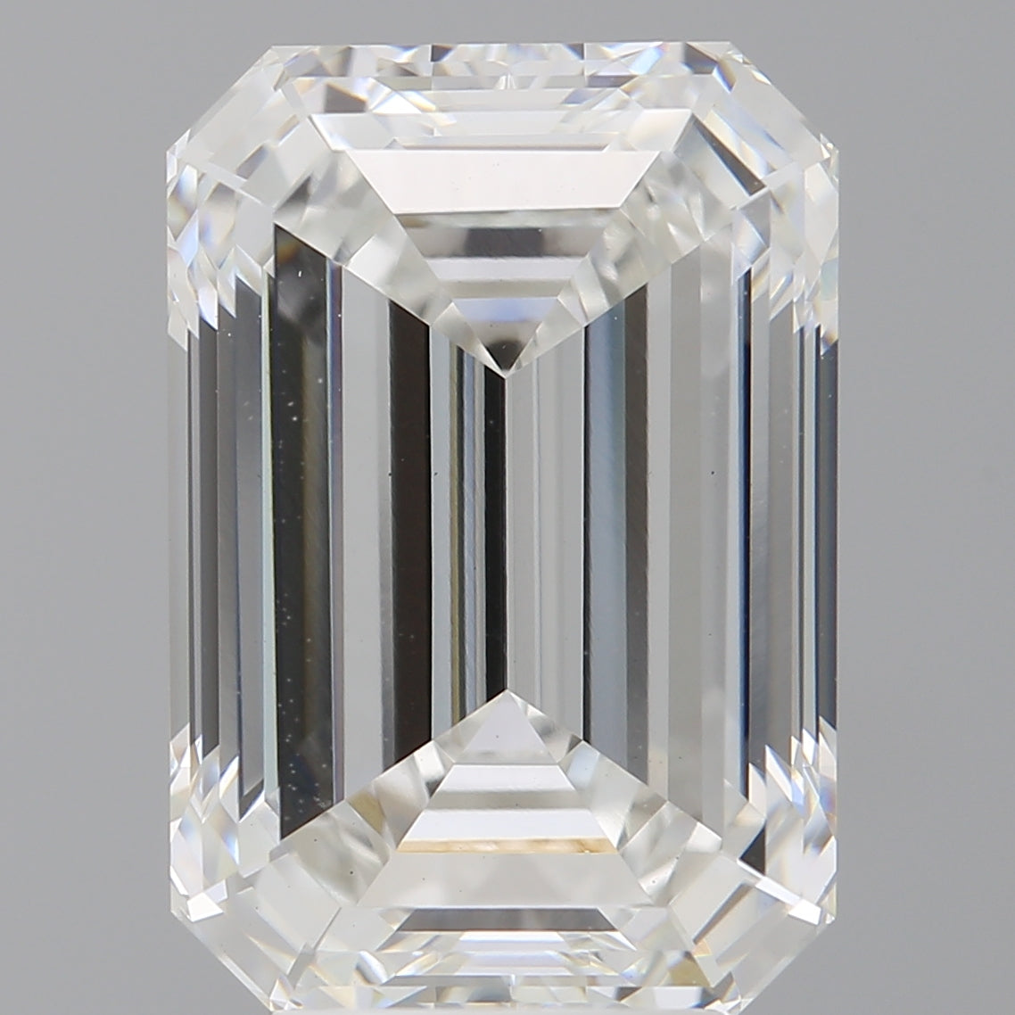 6.02 Carat Emerald Shaped, Ideal Cut, F Color, VVS2 Clarity, IGI Certified Lab Grown Diamond