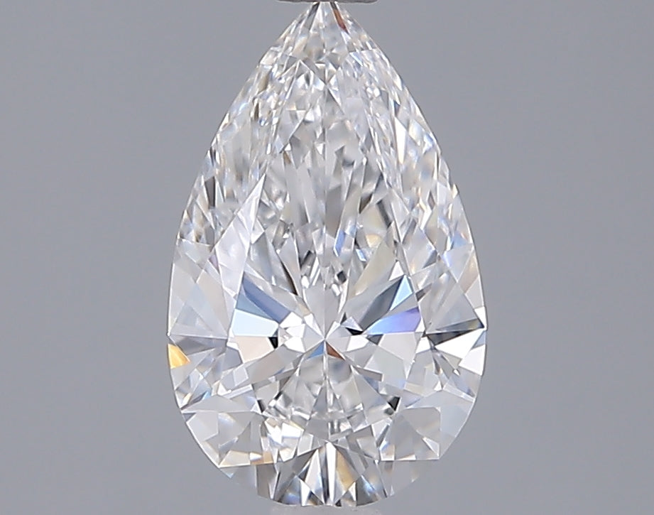 1.55 Carat Pear Shaped, Ideal Cut, D Color, VVS2 Clarity, IGI Certified Lab Grown Diamond