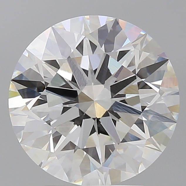 4.04 Carat Round Shaped, Ideal Cut, F Color, VVS2 Clarity, IGI Certified Lab Grown Diamond