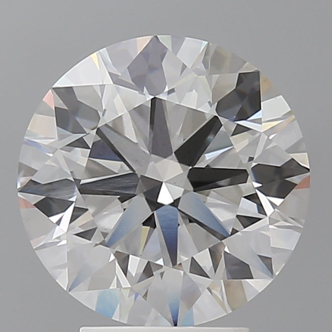 4.10 Carat Round Shaped, Ideal Cut, F Color, VVS2 Clarity, IGI Certified Lab Grown Diamond