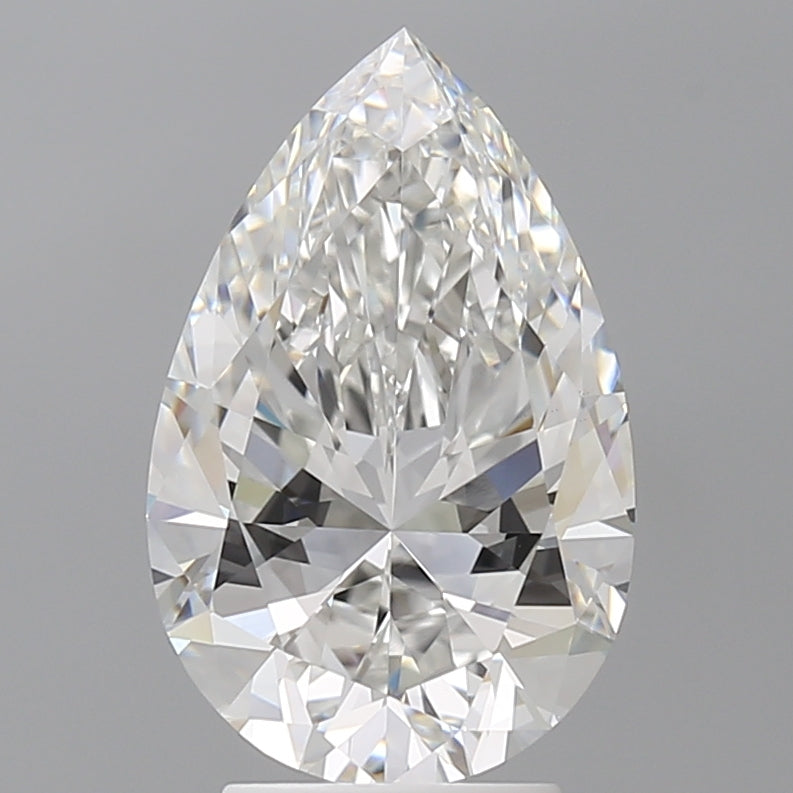 3.56 Carat Pear Shaped, Excellent Cut, E Color, VVS2 Clarity, IGI Certified Lab Grown Diamond