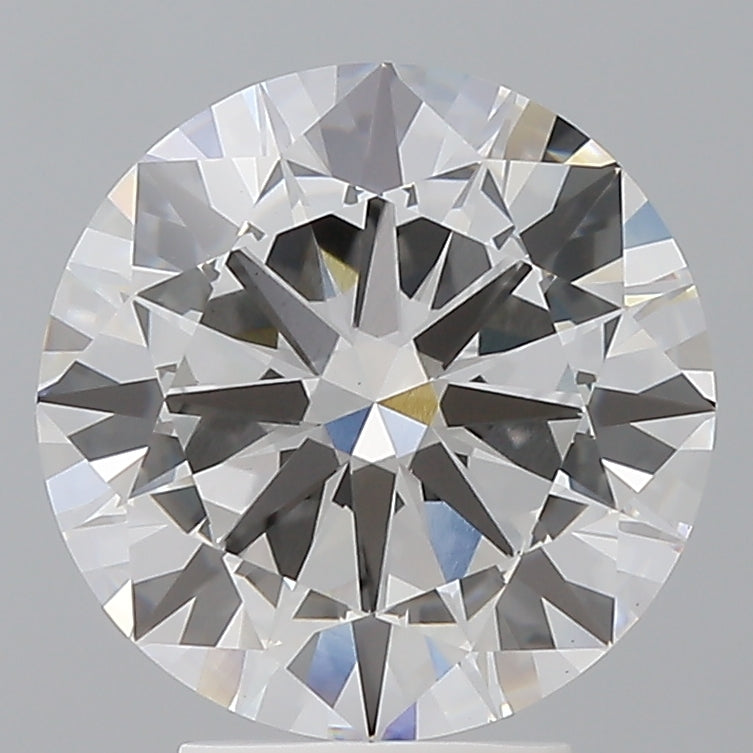 4.03 Carat Round Shaped, Excellent Cut, F Color, VS1 Clarity, IGI Certified Lab Grown Diamond