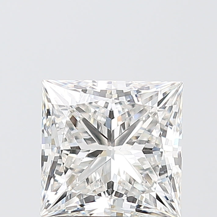 2.09 Carat Princess Shaped, Ideal Cut, F Color, VVS2 Clarity, IGI Certified Lab Grown Diamond
