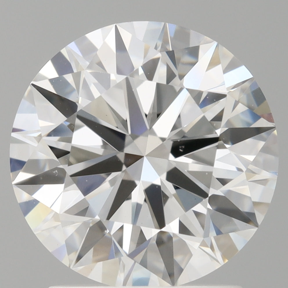 2.10 Carat Round Shaped, Ideal Cut, E Color, VVS2 Clarity, IGI Certified Lab Grown Diamond