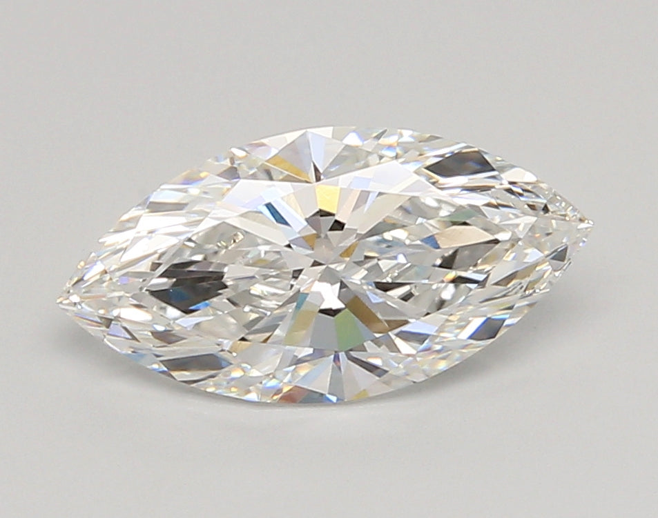 2.01 Carat Marquise Shaped, Ideal Cut, F Color, VVS2 Clarity, IGI Certified Lab Grown Diamond