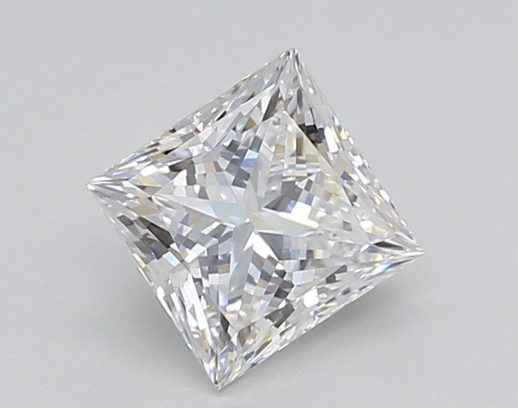 1.02 Carat Princess Shaped, Ideal Cut, E Color, VVS2 Clarity, GIA Certified Lab Grown Diamond
