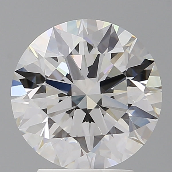 3.08 Carat Round Shaped, Ideal Cut, F Color, VVS2 Clarity, IGI Certified Lab Grown Diamond
