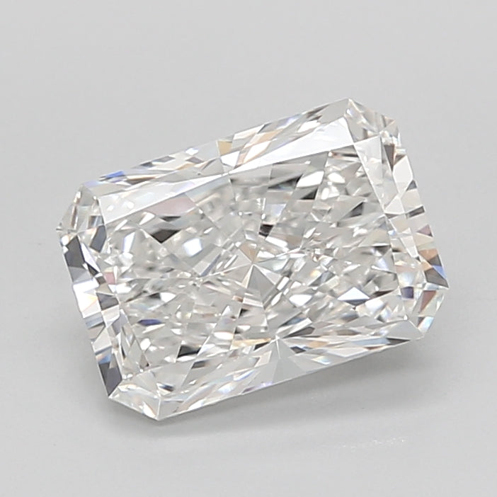 3.05 Carat Radiant Shaped, Excellent Cut, E Color, VVS2 Clarity, IGI Certified Lab Grown Diamond