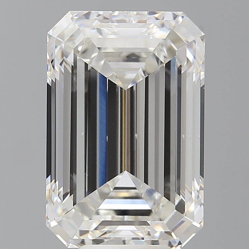 8.60 Carat Emerald Shaped, Ideal Cut, F Color, VS1 Clarity, IGI Certified Lab Grown Diamond