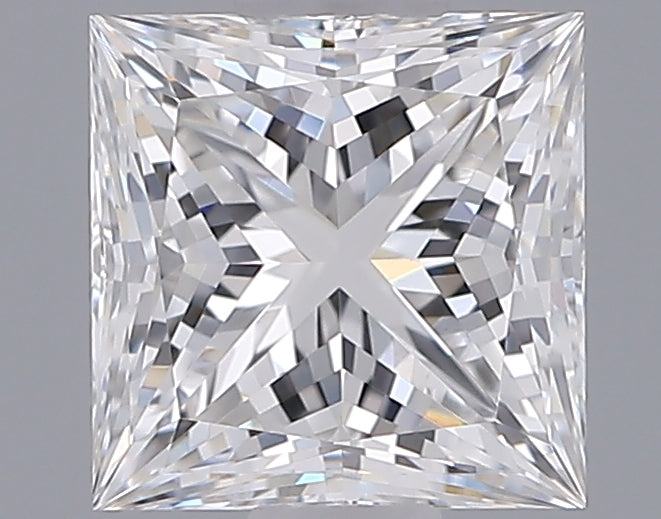 1.06 Carat Princess Shaped, Ideal Cut, E Color, VVS2 Clarity, IGI Certified Lab Grown Diamond