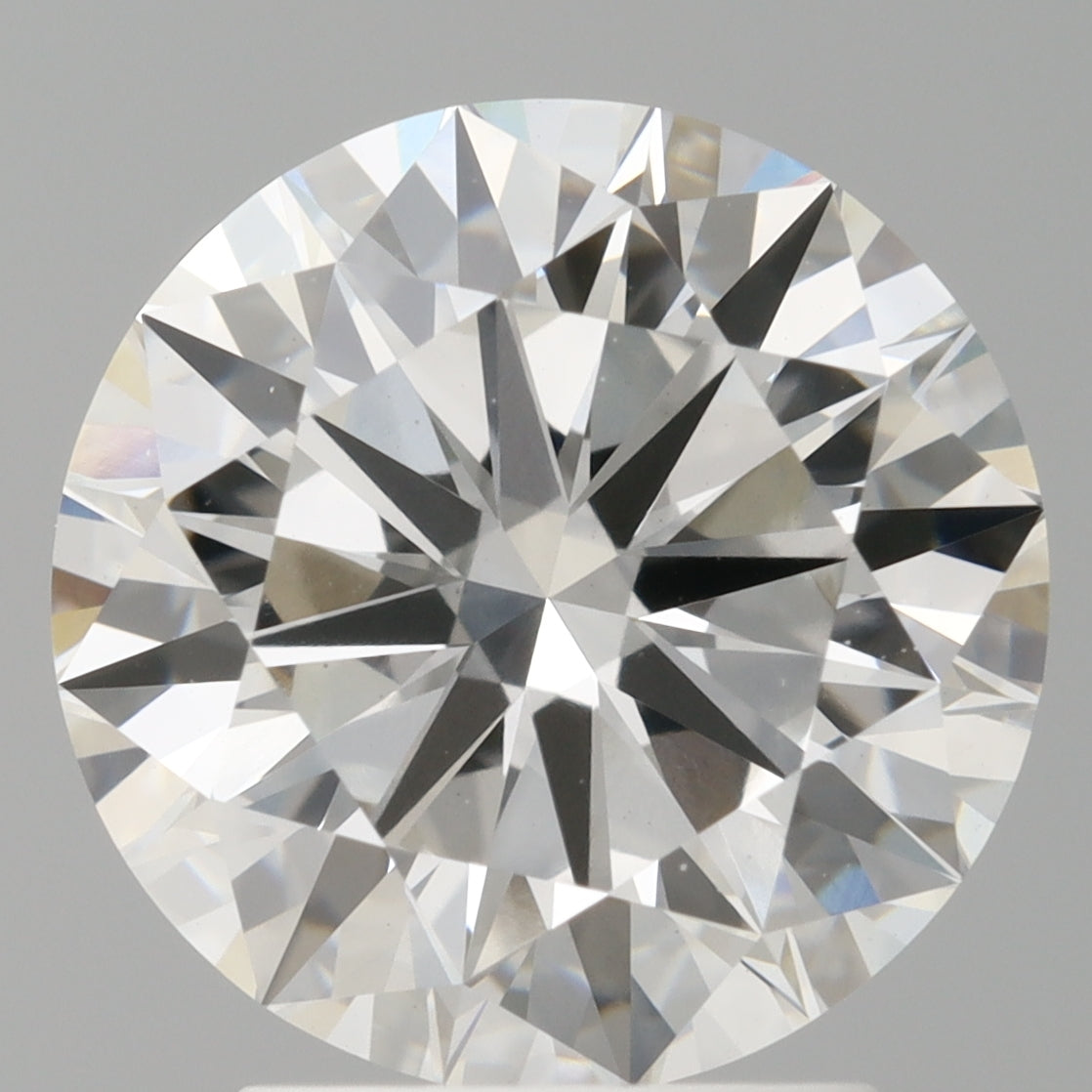 3.02 Carat Round Shaped, Excellent Cut, F Color, VVS2 Clarity, IGI Certified Lab Grown Diamond