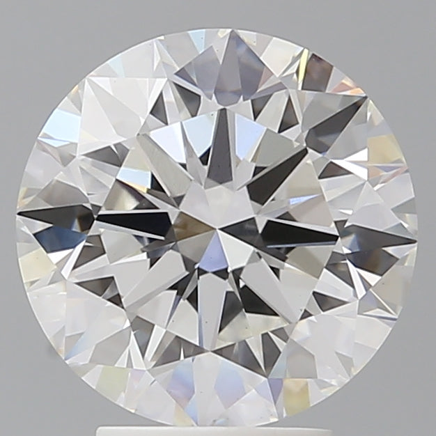4.05 Carat Round Shaped, Excellent Cut, F Color, VS1 Clarity, IGI Certified Lab Grown Diamond