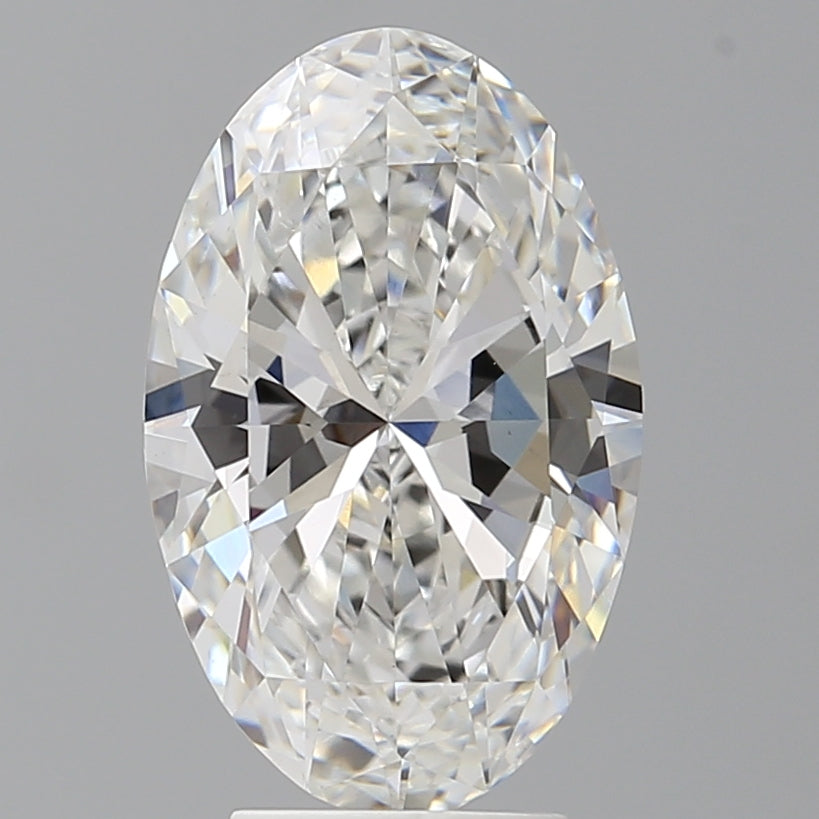 3.99 Carat Oval Shaped, Ideal Cut, E Color, VVS2 Clarity, IGI Certified Lab Grown Diamond