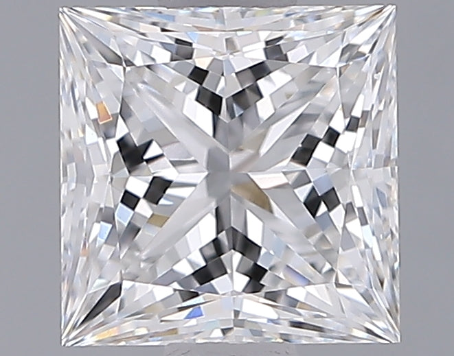 1.33 Carat Princess Shaped, Ideal Cut, E Color, VVS1 Clarity, IGI Certified Lab Grown Diamond