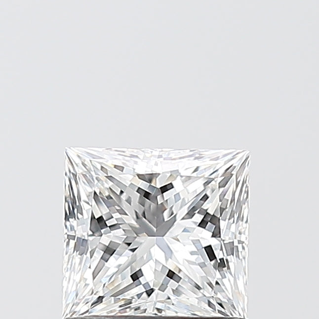 1.10 Carat Princess Shaped, Ideal Cut, E Color, VVS2 Clarity, IGI Certified Lab Grown Diamond