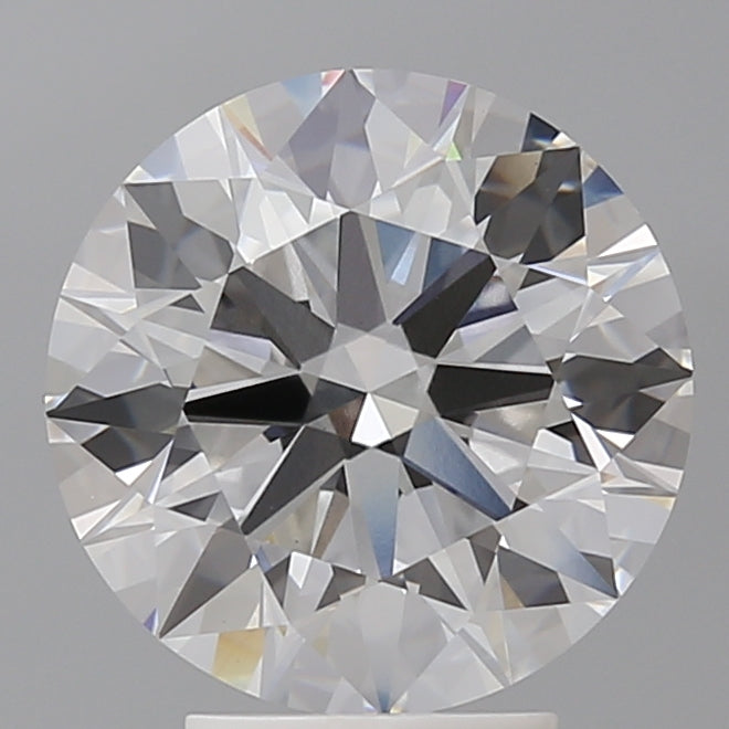 4.10 Carat Round Shaped, Ideal Cut, E Color, VVS2 Clarity, IGI Certified Lab Grown Diamond