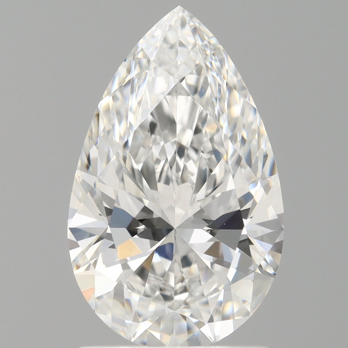 1.58 Carat Pear Shaped, Ideal Cut, E Color, VVS2 Clarity, IGI Certified Lab Grown Diamond