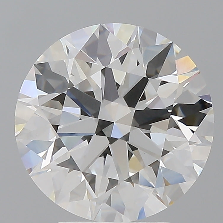 4.09 Carat Round Shaped, Ideal Cut, E Color, VVS2 Clarity, IGI Certified Lab Grown Diamond
