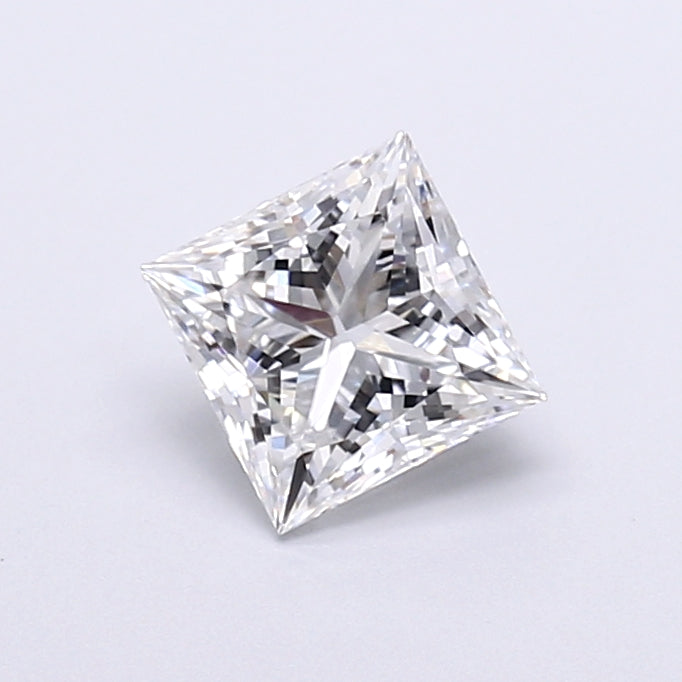 1.04 Carat Princess Shaped, Very Good Cut, D Color, VVS2 Clarity, IGI Certified Lab Grown Diamond