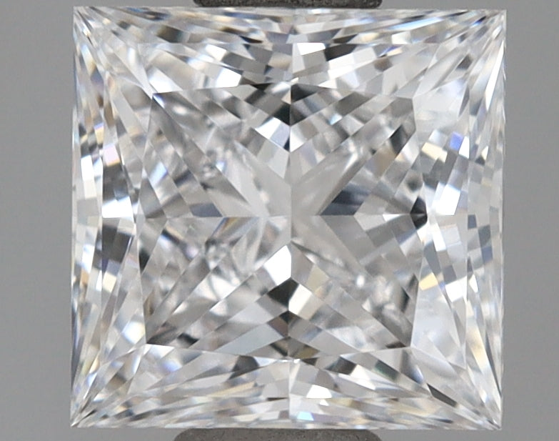 1.13 Carat Princess Shaped, Ideal Cut, D Color, VVS2 Clarity, IGI Certified Lab Grown Diamond