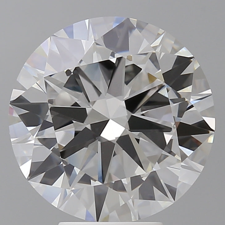 6.03 Carat Round Shaped, Excellent Cut, F Color, VVS2 Clarity, IGI Certified Lab Grown Diamond