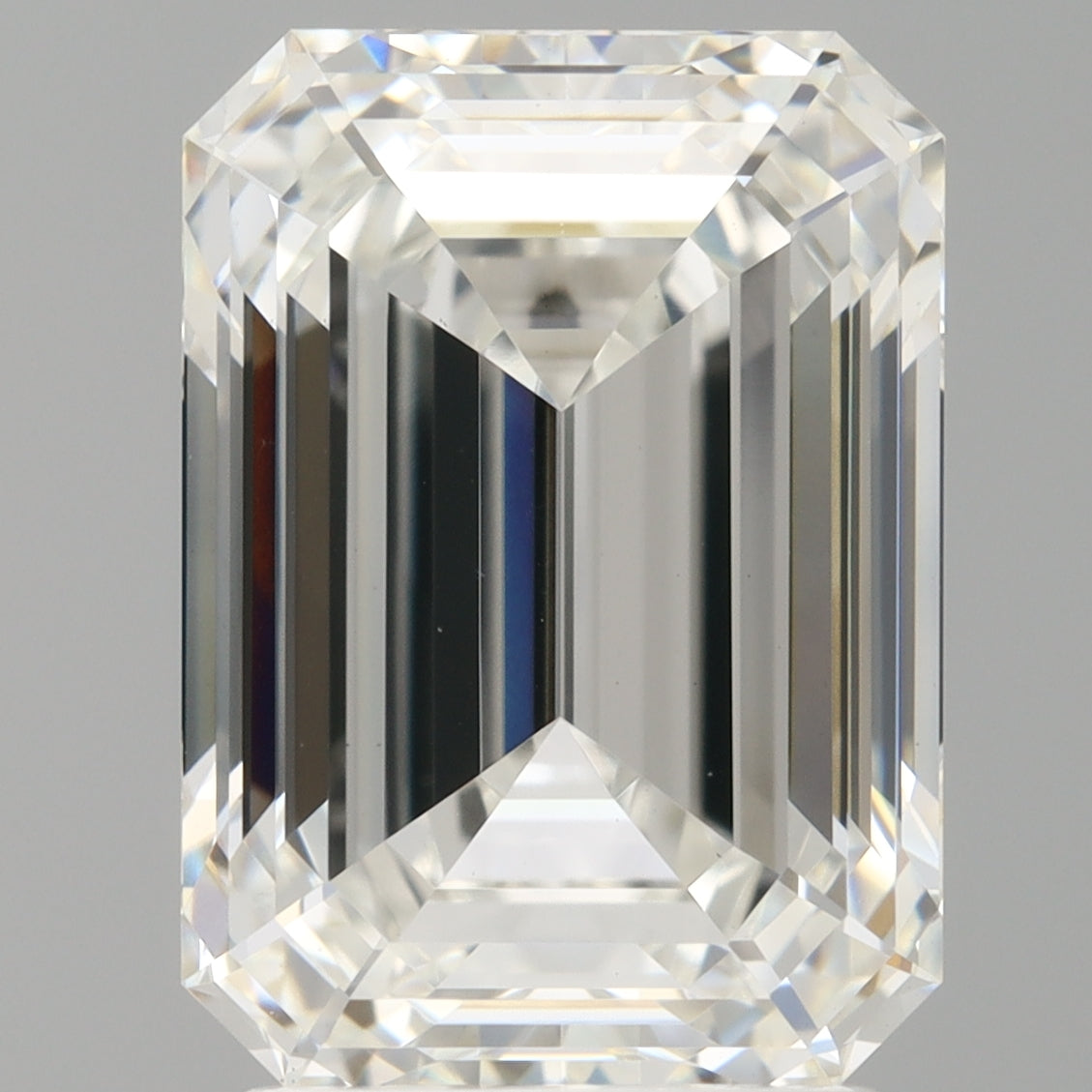 3.07 Carat Emerald Shaped, Ideal Cut, F Color, VVS2 Clarity, IGI Certified Lab Grown Diamond