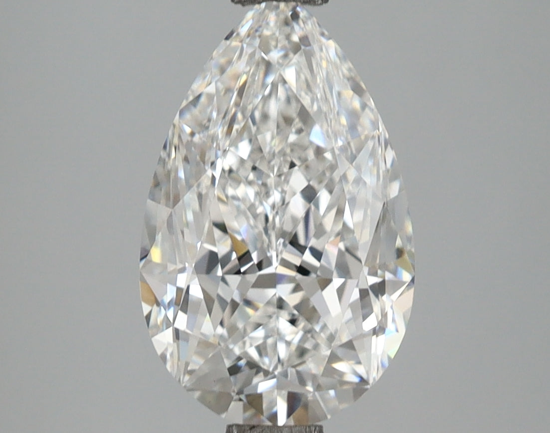 3.05 Carat Pear Shaped, Very Good Cut, E Color, VS1 Clarity, IGI Certified Lab Grown Diamond