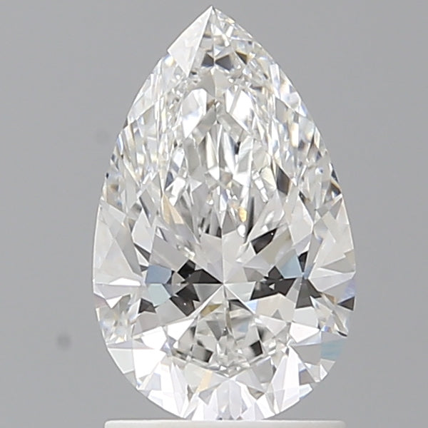1.55 Carat Pear Shaped, Ideal Cut, E Color, VVS2 Clarity, IGI Certified Lab Grown Diamond