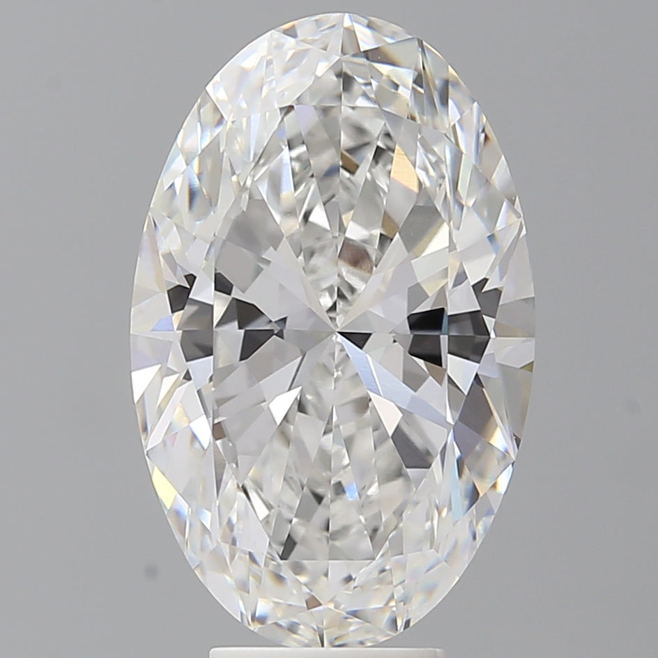 6.57 Carat Oval Shaped, Ideal Cut, E Color, VVS2 Clarity, IGI Certified Lab Grown Diamond