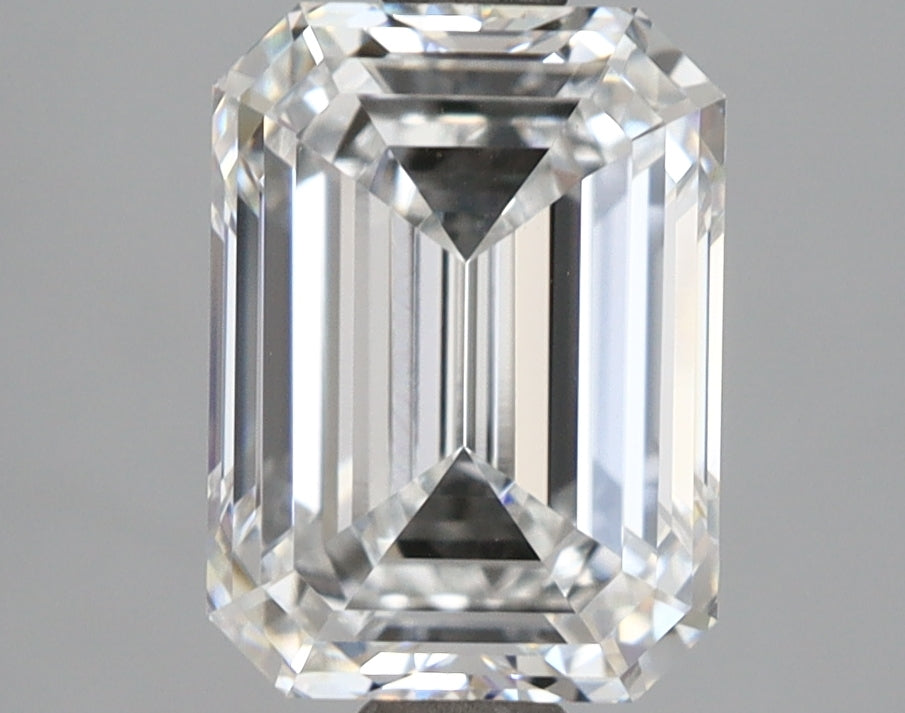 3.02 Carat Emerald Shaped, Ideal Cut, E Color, VVS1 Clarity, IGI Certified Lab Grown Diamond