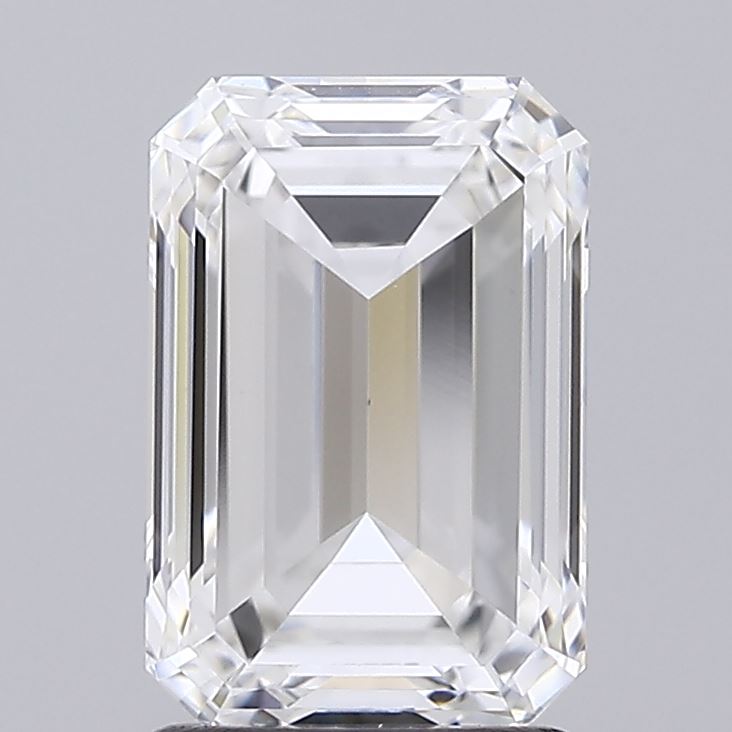 2.01 Carat Emerald Shaped, Excellent Cut, E Color, VS1 Clarity, IGI Certified Lab Grown Diamond