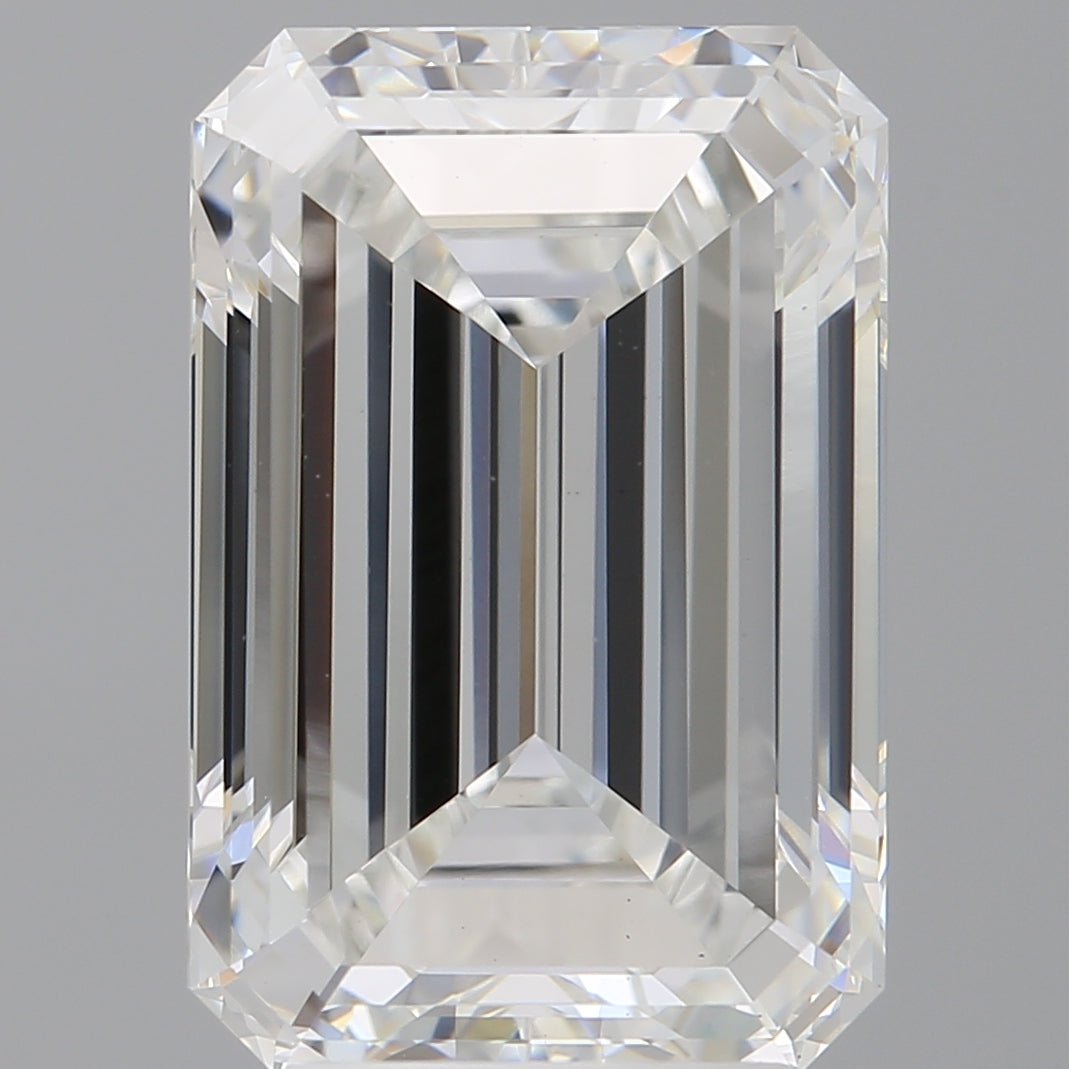 4.99 Carat Emerald Shaped, Ideal Cut, F Color, VS1 Clarity, IGI Certified Lab Grown Diamond