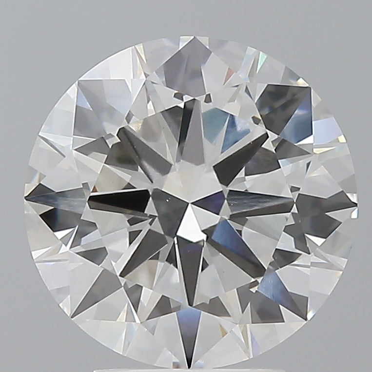 4.03 Carat Round Shaped, Ideal Cut, F Color, VVS2 Clarity, IGI Certified Lab Grown Diamond
