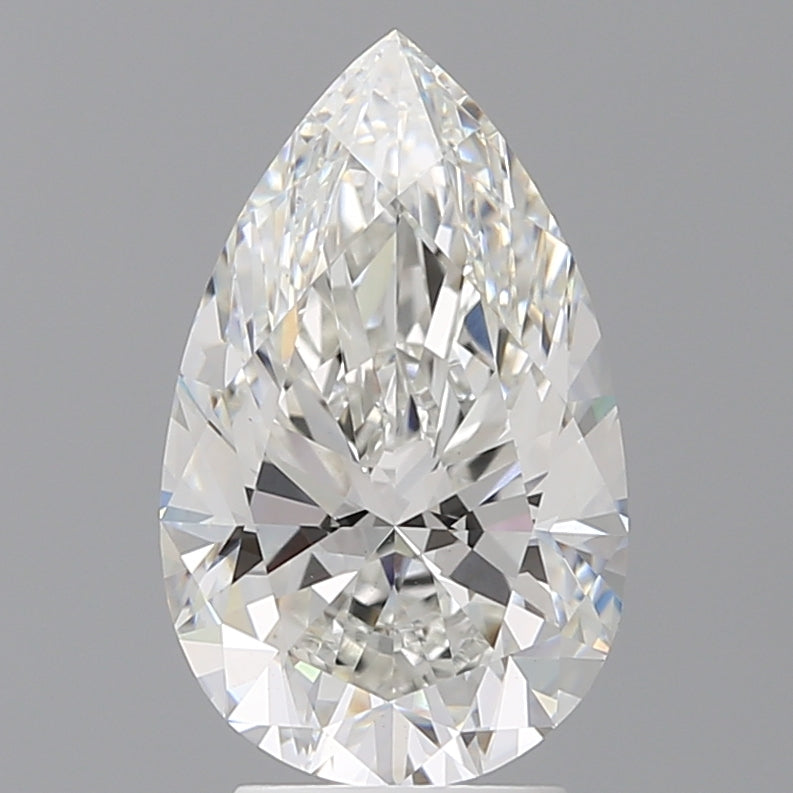 3.59 Carat Pear Shaped, Ideal Cut, F Color, VS1 Clarity, IGI Certified Lab Grown Diamond