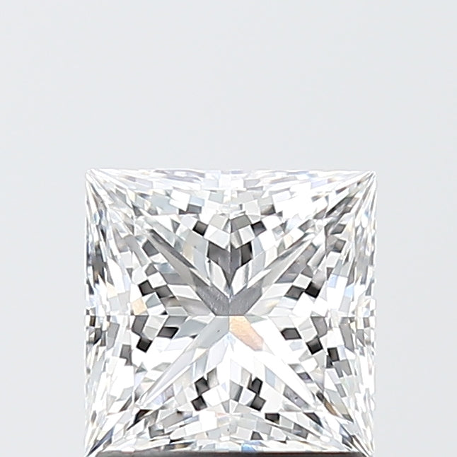 1.52 Carat Princess Shaped, Ideal Cut, E Color, VS1 Clarity, IGI Certified Lab Grown Diamond