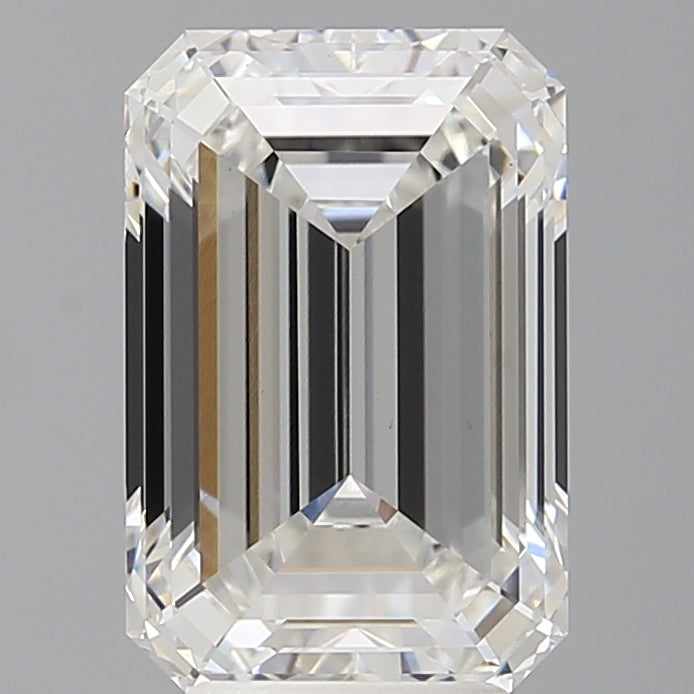 4.60 Carat Emerald Shaped, Ideal Cut, F Color, VVS2 Clarity, IGI Certified Lab Grown Diamond