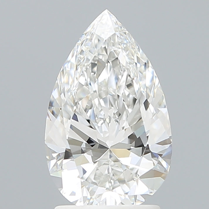 2.10 Carat Pear Shaped, Ideal Cut, E Color, VVS2 Clarity, IGI Certified Lab Grown Diamond