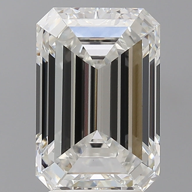 4.06 Carat Emerald Shaped, Excellent Cut, F Color, VVS2 Clarity, IGI Certified Lab Grown Diamond
