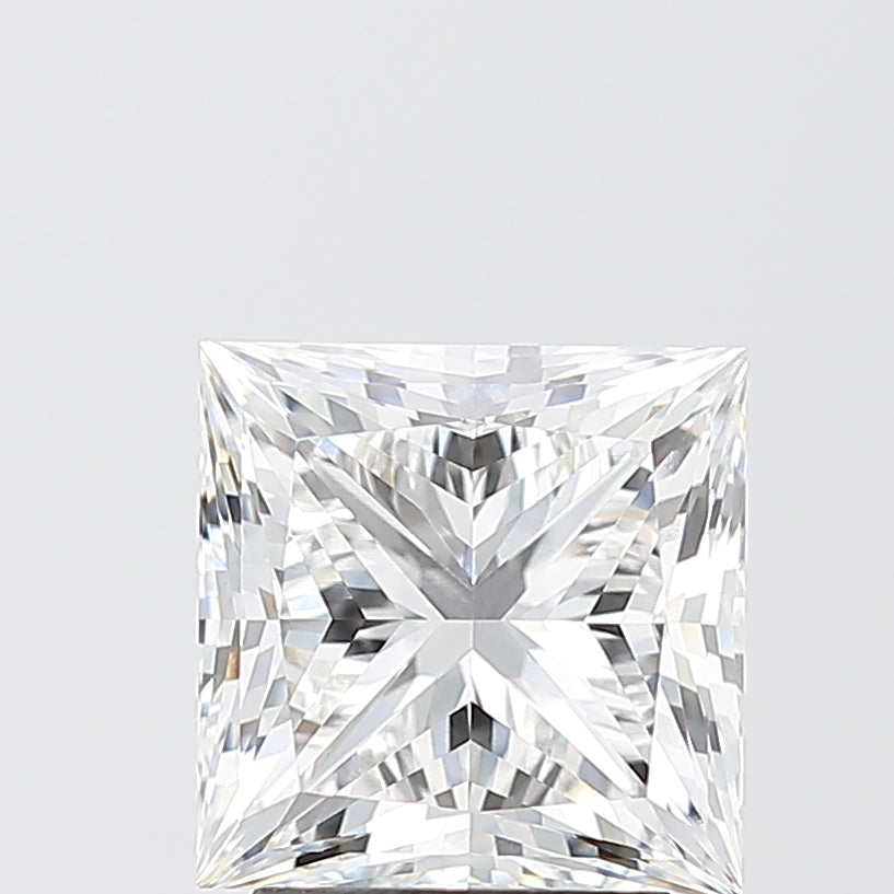 3.00 Carat Princess Shaped, Excellent Cut, E Color, VVS2 Clarity, IGI Certified Lab Grown Diamond