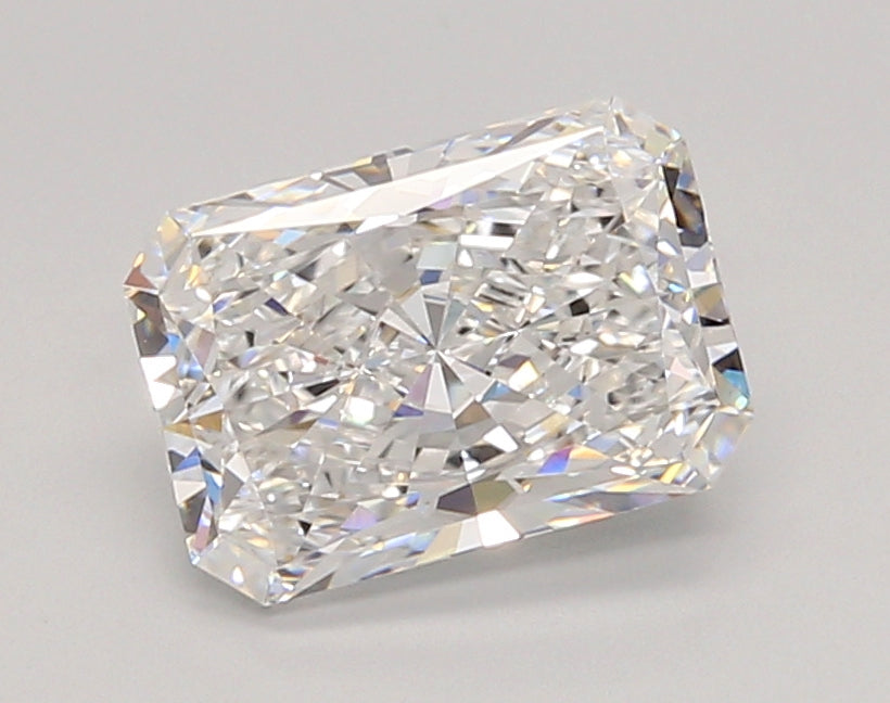 2.02 Carat Radiant Shaped, Ideal Cut, E Color, VVS1 Clarity, IGI Certified Lab Grown Diamond