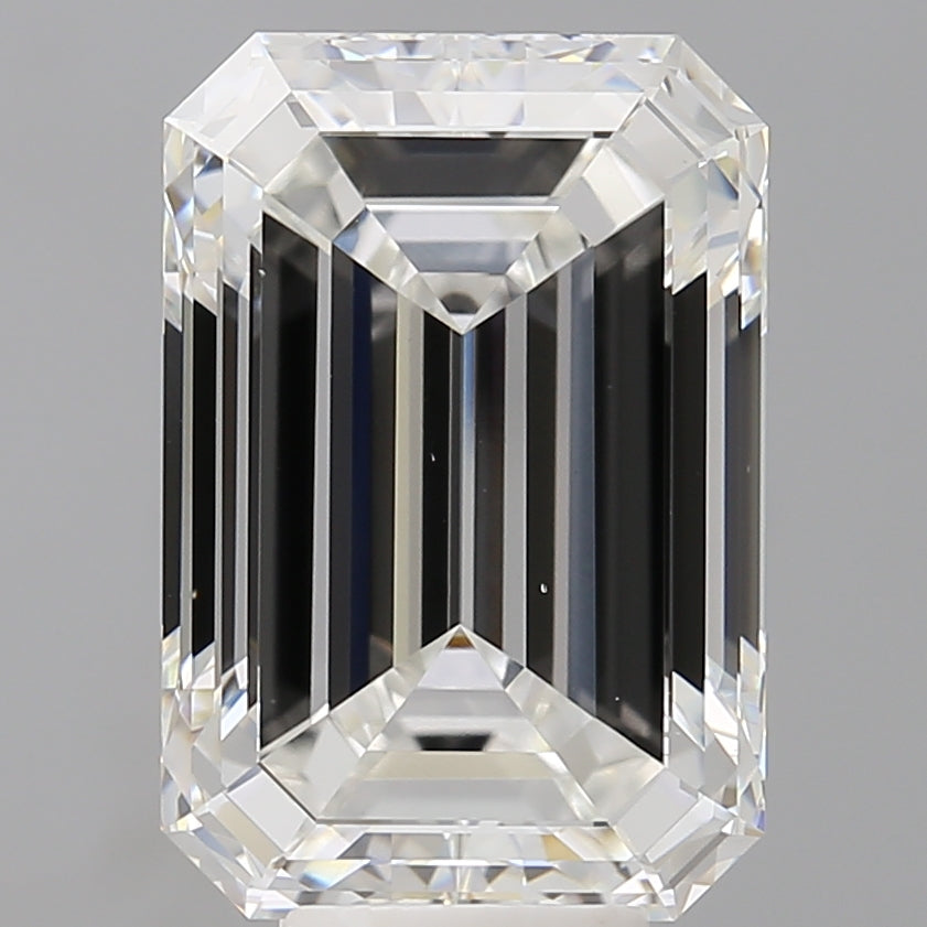 8.53 Carat Emerald Shaped, Ideal Cut, F Color, VS1 Clarity, IGI Certified Lab Grown Diamond