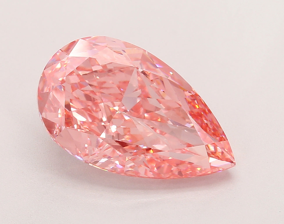 6.07 Carat Pear Shaped, Ideal Cut, VS1 Clarity, IGI Certified Lab Grown Diamond
