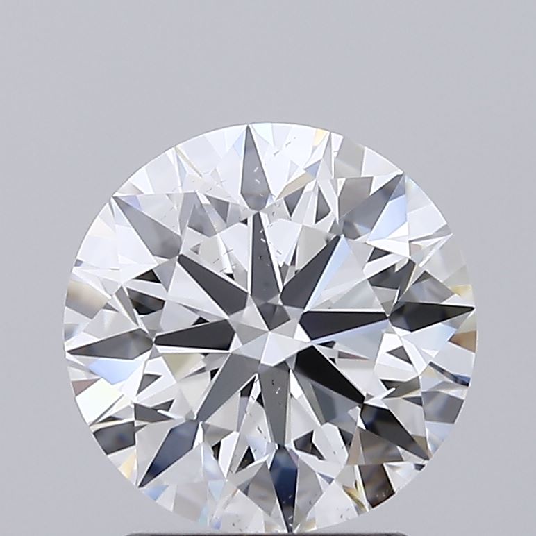 2.01 Carat Round Shaped, Ideal Cut, D Color, SI1 Clarity, IGI Certified Lab Grown Diamond