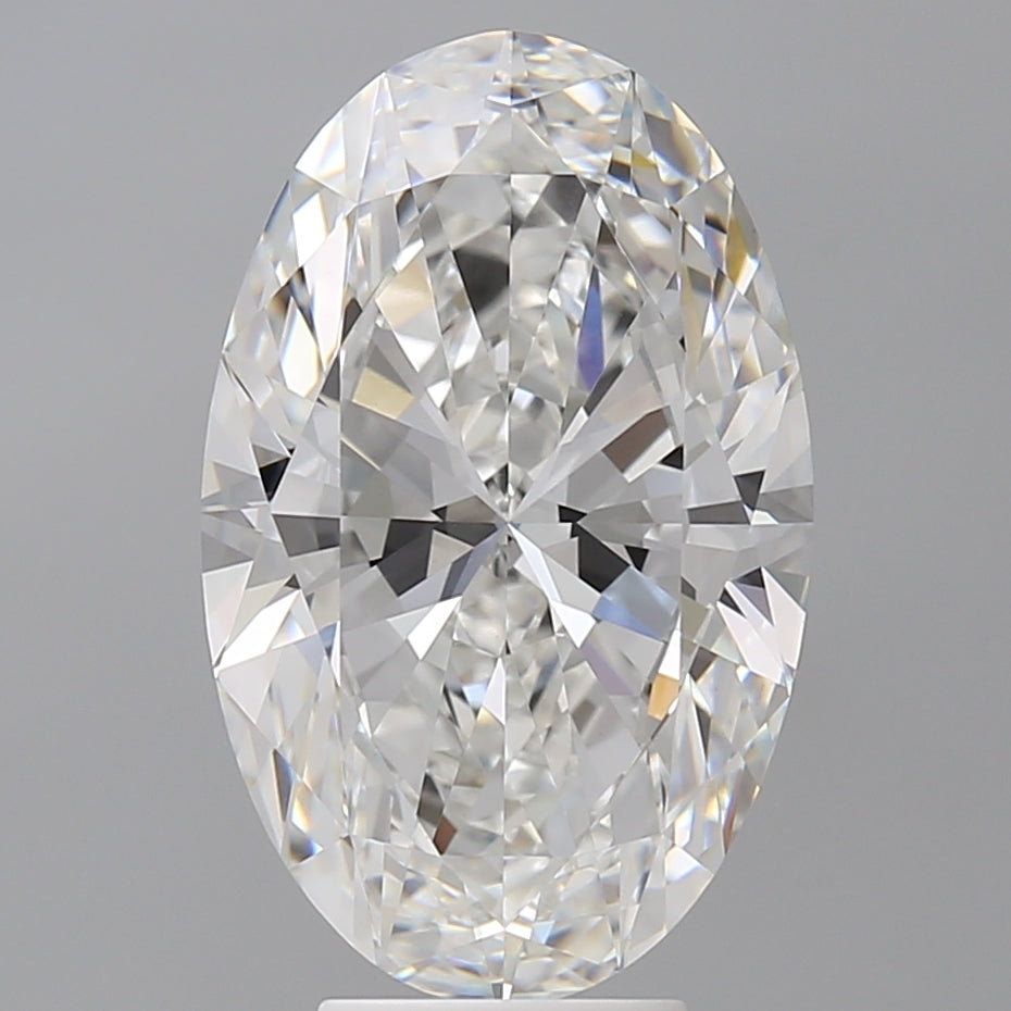 6.02 Carat Oval Shaped, Ideal Cut, F Color, VVS2 Clarity, IGI Certified Lab Grown Diamond