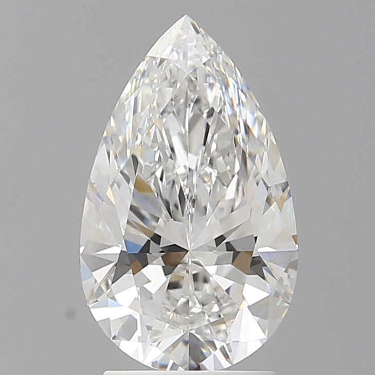 2.55 Carat Pear Shaped, Ideal Cut, E Color, VVS2 Clarity, IGI Certified Lab Grown Diamond