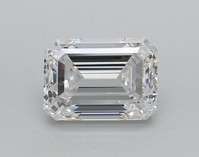 1.50 Carat Emerald Shaped, Very Good Cut, D Color, VVS2 Clarity, IGI Certified Lab Grown Diamond