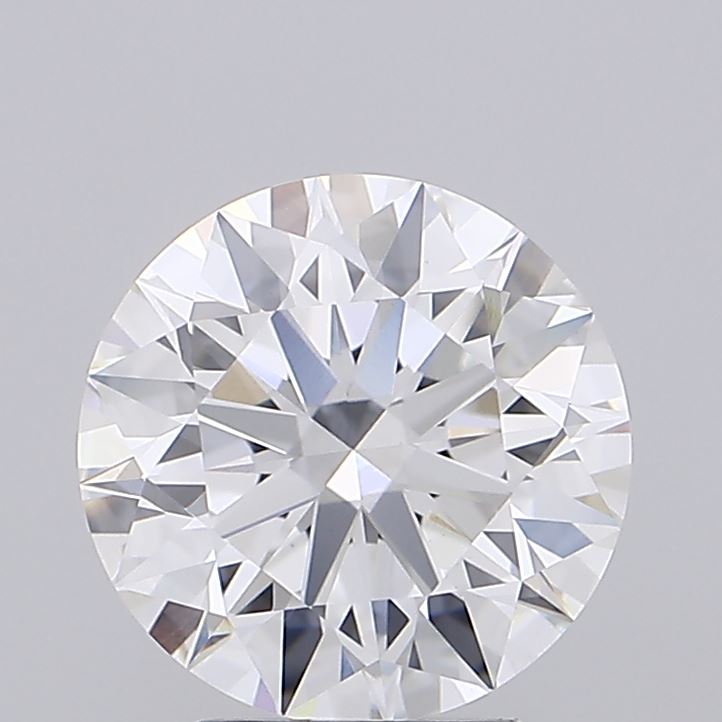3.08 Carat Round Shaped, Ideal Cut, D Color, VVS2 Clarity, IGI Certified Lab Grown Diamond