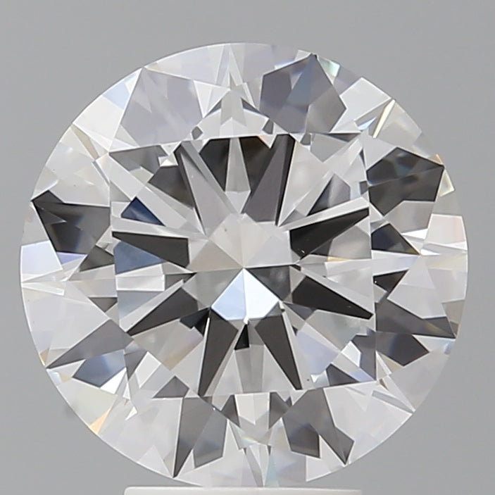 5.03 Carat Round Shaped, Excellent Cut, F Color, VVS2 Clarity, IGI Certified Lab Grown Diamond