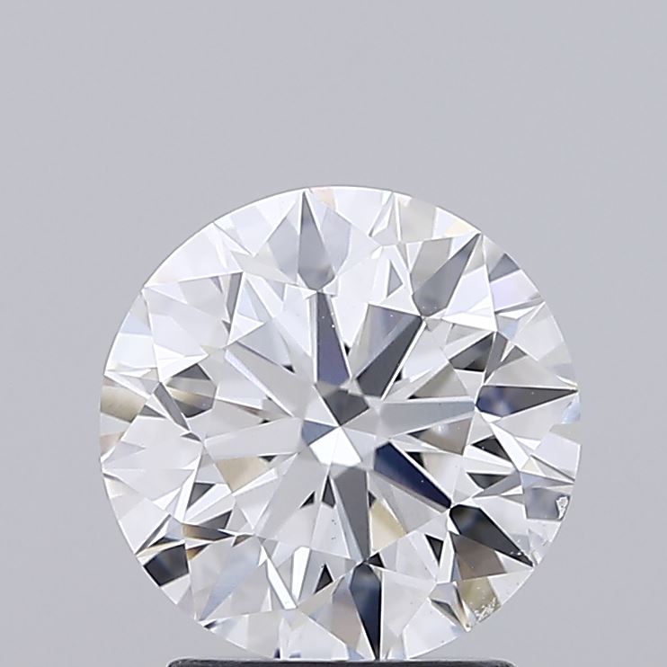 2.08 Carat Round Shaped, Ideal Cut, D Color, VVS2 Clarity, IGI Certified Lab Grown Diamond