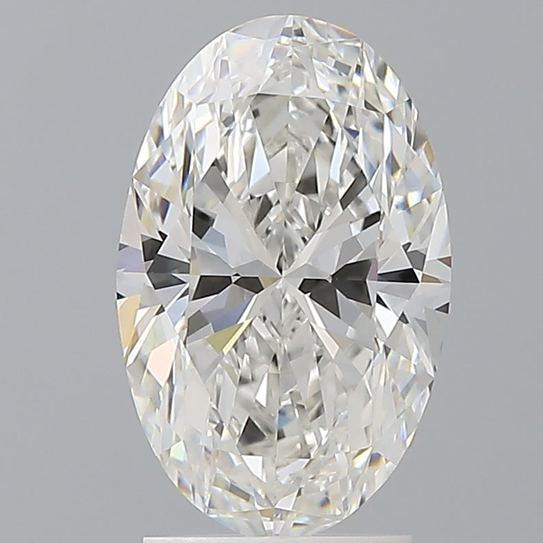 2.58 Carat Oval Shaped, Ideal Cut, F Color, VVS2 Clarity, IGI Certified Lab Grown Diamond